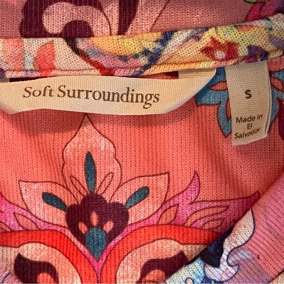 Soft Surroundings Pink Tunic Top Size S - Picture 9 of 12